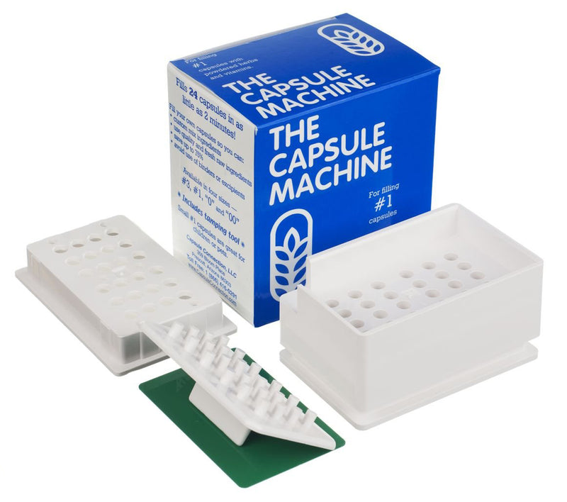 THE CAPSULE MACHINE Filling Filler POWDER HERBS VITAMINS PILLS MEDICATION Size 1