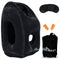 SkyRest®️ Inflatable Travel Pillow for Airplanes, Comfortably Support Head, Air Pillow for Sleeping to Avoid Neck, Lumbar and Shoulder Pain, Pillows for Airplanes Buses Cars Office (Black)