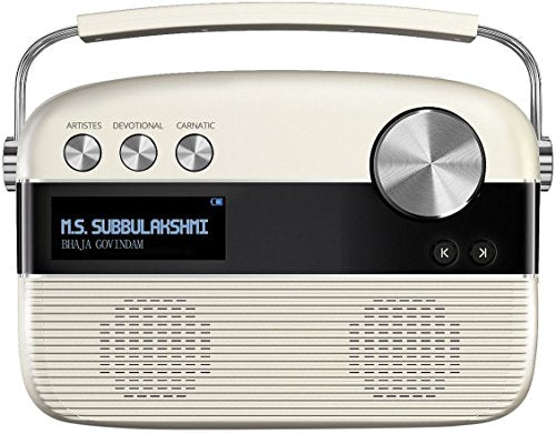 Saregama Carvaan Tamil SC03 Portable Digital Music Player (Porcelain White)