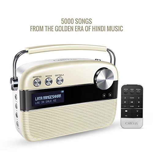 SAREGAMA Carvaan Hindi SC01 Portable Digital Music Player (Porcelain White)