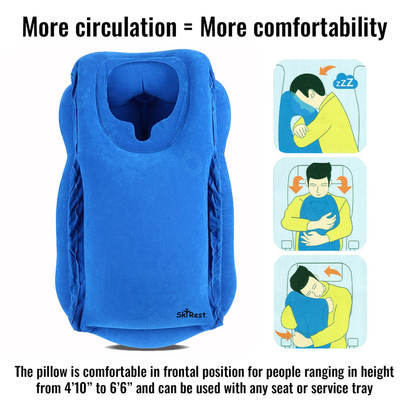 skyrest®️-inflatable-travel-pillow-ergonomic-design-blue