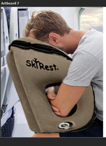 skyrest®️-inflatable-travel-pillow-hollow-design-gray
